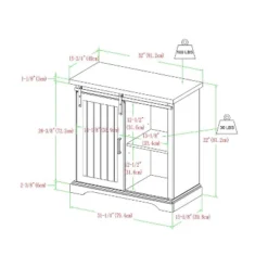 Tertia Grooved Sliding Barn Door Transitional Accent Cabinet - Saracina Home 13 Tertia Grooved Sliding Barn Door Transitional Accent Cabinet - Saracina Home -Saracina Home GUEST 00aea8cc 55a1 4244 853b 3616aab52ddb