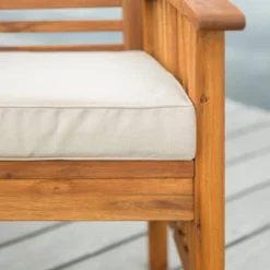 2pk Acacia Wood Patio Chairs With Cushions - Saracina Home 13 2pk Acacia Wood Patio Chairs With Cushions - Saracina Home -Saracina Home GUEST 01d09d14 4d7c 4a57 92e3 b825012afc48