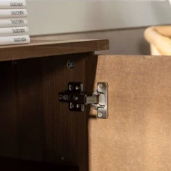 58" Modern Boho Solid Pine Wood Closed Storage Sideboard Brown - Saracina Home 28 58" Modern Boho Solid Pine Wood Closed Storage Sideboard Brown - Saracina Home -Saracina Home GUEST 025a4b7b 223f 4cc7 b935 d1178e47d623