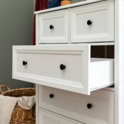 Farmhouse 5 Drawer Grooved Tall Storage Dresser White - Saracina Home 19 Farmhouse 5 Drawer Grooved Tall Storage Dresser White - Saracina Home -Saracina Home GUEST 05911d78 5a57 43db 9d61 d2cb5816cf18