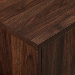 Modern Vinyl Record Player Storage TV Stand For TVs Up To 65" Dark Walnut - Saracina Home -Saracina Home GUEST 08eece8e ecdd 465b 8235 a1c4e158bb69