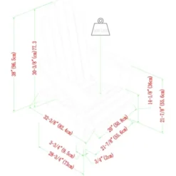 Genovia Transitional Acacia Wood Outdoor Adirondack Chair With Wine Holder - Saracina Home 33 Genovia Transitional Acacia Wood Outdoor Adirondack Chair With Wine Holder - Saracina Home -Saracina Home GUEST 0aef4d95 bfe2 4097 8093 beae1f8df5dc