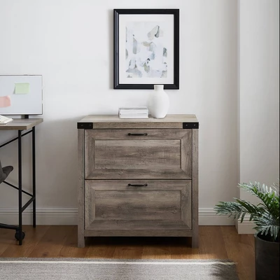 Rustic Farmhouse 2 Drawer File Cabinet - Saracina Home 3 Rustic Farmhouse 2 Drawer File Cabinet - Saracina Home - Image 3