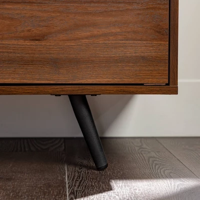 2 Door Mid-Century Modern Wood Storage TV Stand For TVs Up To 80" - Saracina Home 11 2 Door Mid-Century Modern Wood Storage TV Stand For TVs Up To 80" - Saracina Home - Image 11