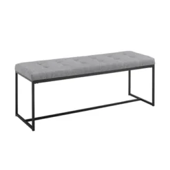 48" Upholstered Bench With Metal Base - Saracina Home 14 48" Upholstered Bench With Metal Base - Saracina Home -Saracina Home GUEST 0ecb7066 929d 49ba a656 0e82214b60dd
