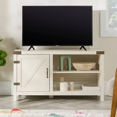 Clarabelle Rustic Industrial Barn Door TV Stand For TVs Up To 50" - Saracina Home 10 Clarabelle Rustic Industrial Barn Door TV Stand For TVs Up To 50" - Saracina Home - Image 10