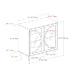 Metal Door Tempered Glass TV Stand For TVs Up To 32" Dark Walnut - Saracina Home 7 Metal Door Tempered Glass TV Stand For TVs Up To 32" Dark Walnut - Saracina Home -Saracina Home GUEST 16fef13b 939c 4748 80ff 6c8fe3948086