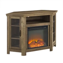 Glass Door Electric Fireplace Corner TV Stand For TVs Up To 50" - Saracina Home 31 Glass Door Electric Fireplace Corner TV Stand For TVs Up To 50" - Saracina Home -Saracina Home GUEST 1a177987 cd72 4111 bc63 9a313ab3bc66