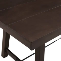 71" Tanya Modern Farmhouse Metal Stretcher Dining Table Dark Brown Oak - Saracina Home 7 71" Tanya Modern Farmhouse Metal Stretcher Dining Table Dark Brown Oak - Saracina Home -Saracina Home GUEST 208d8bf4 5a81 407c b74e 903a2fb0c33f