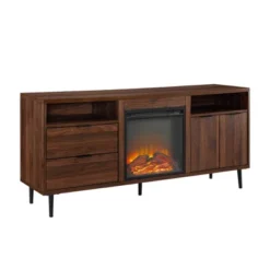 Ronan Modern Storage With Electric Fireplace TV Stand For TVs Up To 65" - Saracina Home -Saracina Home GUEST 229092b1 976f 4913 8304 23d0e5f7b5c4