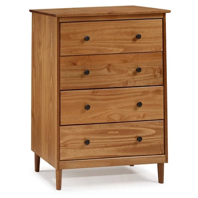 Stiva Classic Mid-Century Modern Vertical 4 Drawer Dresser - Saracina Home 2 Stiva Classic Mid-Century Modern Vertical 4 Drawer Dresser - Saracina Home - Image 2