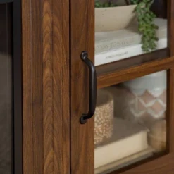 Tasi Transitional Farmhouse Glass Window Pane Door With Electric Fireplace TV Stand For TVs Up To 80" - Saracina Home 24 Tasi Transitional Farmhouse Glass Window Pane Door With Electric Fireplace TV Stand For TVs Up To 80" - Saracina Home -Saracina Home GUEST 266745d8 95f0 4abc b2e5 43d1c9c0a3f3