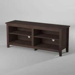 Transitional 4 Cubby Wood Open Storage TV Stand For TVs Up To 65"- Saracina Home 22 Transitional 4 Cubby Wood Open Storage TV Stand For TVs Up To 65"- Saracina Home -Saracina Home GUEST 26e980c1 ccaf 4dd9 90f1 a41ebb526357