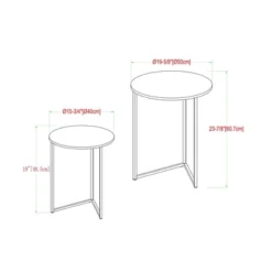2pc Glam V Leg Nesting Side Tables - Saracina Home 13 2pc Glam V Leg Nesting Side Tables - Saracina Home -Saracina Home GUEST 274a4737 37b8 4868 bad4 66fc1d2cb9ea