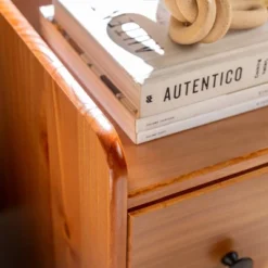 Katie Transitional Tray Top 1 Drawer Solid Wood Nightstand Caramel - Saracina Home 27 Katie Transitional Tray Top 1 Drawer Solid Wood Nightstand Caramel - Saracina Home -Saracina Home GUEST 28260c3a aaa5 4c99 b79d 239df753c046