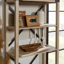 64" Sophie Industrial X Frame Bookshelf - Saracina Home 23 64" Sophie Industrial X Frame Bookshelf - Saracina Home -Saracina Home GUEST 2aa322e9 c616 44ea a3f6 c32dbb536f98