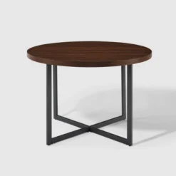 Modern 42" Round Intersecting Leg Dining Table Dark Walnut - Saracina Home 10 Modern 42" Round Intersecting Leg Dining Table Dark Walnut - Saracina Home -Saracina Home GUEST 2d044005 271c 4633 bf9e a49376431e73