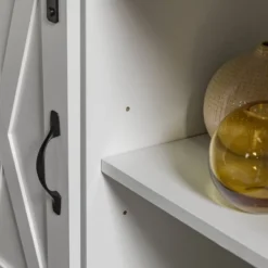 Transitional Sliding Barndoor Highboy TV Stand For TVs Up To 58" - Saracina Home -Saracina Home GUEST 2ec80a84 9305 4427 a645 b2081089efba