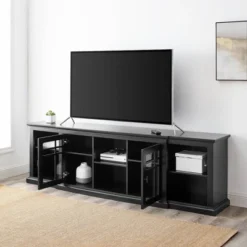 Transitional 2 Window Pane Door TV Stand For TVs Up To 85" - Saracina Home 15 Transitional 2 Window Pane Door TV Stand For TVs Up To 85" - Saracina Home -Saracina Home GUEST 2f07a805 70a0 4406 8057 10713ddc6eec