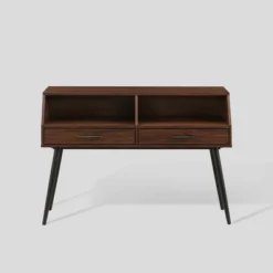 Modern 2 Drawer Angled Console Table - Saracina Home 17 Modern 2 Drawer Angled Console Table - Saracina Home -Saracina Home GUEST 2ff3ec3a 0938 42fb a3a0 f338917c7e08