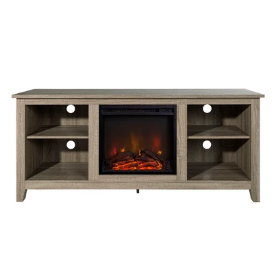 Ackerman Modern Transitional Fireplace TV Stand For TVs Up To 65" - Saracina Home 3 Ackerman Modern Transitional Fireplace TV Stand For TVs Up To 65" - Saracina Home - Image 3