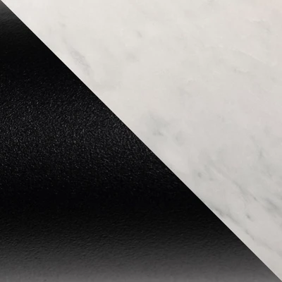 Modern Minimalist Intersecting Tripod Leg Side Table Black/Faux White Marble - Saracina Home 7 Modern Minimalist Intersecting Tripod Leg Side Table Black/Faux White Marble - Saracina Home - Image 7