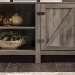 2 Door Farmhouse Highboy TV Stand For TVs Up To 65" Gray Wash - Saracina Home 22 2 Door Farmhouse Highboy TV Stand For TVs Up To 65" Gray Wash - Saracina Home -Saracina Home GUEST 31e562fd 828f 4f31 9277 71dd8797fd8f