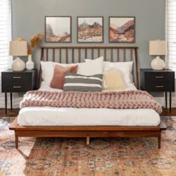 Boho Solid Wood Spindle Platform Bed - Saracina Home 27 Boho Solid Wood Spindle Platform Bed - Saracina Home -Saracina Home GUEST 34e37aae 945b 4e1c b588 d216ba7b0bcd
