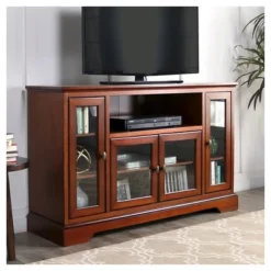Glass Door Traditional Highboy TV Stand For TVs Up To 58" - Saracina Home 11 Glass Door Traditional Highboy TV Stand For TVs Up To 58" - Saracina Home -Saracina Home GUEST 3668ff5d 6e0d 4d30 9187 ebf028ce0835