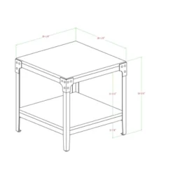 Set Of 2 Benny Urban Industrial Angle Iron Side Tables - Saracina Home -Saracina Home GUEST 36f541d7 e3c1 4bfe a7c1 00065ab8ba6c