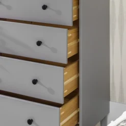 Stiva Classic Mid-Century Modern Vertical 4 Drawer Dresser Gray - Saracina Home 24 Stiva Classic Mid-Century Modern Vertical 4 Drawer Dresser Gray - Saracina Home -Saracina Home GUEST 3846d529 c24e 4739 a13a 22e114312cd6