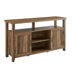 Modern Farmhouse Highboy Double Grooved Door TV Stand For TVs Up To 65" - Saracina Home 21 Modern Farmhouse Highboy Double Grooved Door TV Stand For TVs Up To 65" - Saracina Home -Saracina Home GUEST 38a92cc5 da2b 4020 9f39 95b86ca02656