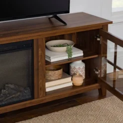 Tasi Transitional Farmhouse Glass Window Pane Door With Electric Fireplace TV Stand For TVs Up To 80" - Saracina Home 21 Tasi Transitional Farmhouse Glass Window Pane Door With Electric Fireplace TV Stand For TVs Up To 80" - Saracina Home -Saracina Home GUEST 3996fb8e b862 40de b082 15ae3d8376e2