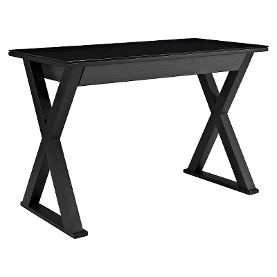 Glass Top Writing Desk With Drawer - Saracina Home 11 Glass Top Writing Desk With Drawer - Saracina Home - Image 11