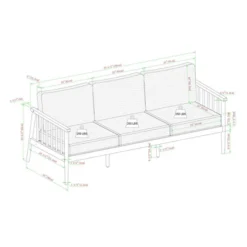 5pc Modern Boho Outdoor Eucalyptus Spindle Chat Set - Saracina Home -Saracina Home GUEST 3d8e4406 bf24 47ef b778 46137a40d20d