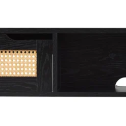 Modern Boho Floating TV Stand For TVs Up To 65" With Rattan Doors - Saracina Home -Saracina Home GUEST 3f514002 3be2 4af5 9948 88532339756b