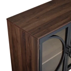 Metal Door Tempered Glass TV Stand For TVs Up To 32" Dark Walnut - Saracina Home 6 Metal Door Tempered Glass TV Stand For TVs Up To 32" Dark Walnut - Saracina Home -Saracina Home GUEST 3fd7c4f1 5a54 4915 bba4 b5b97045a39c