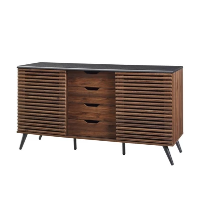 Alvita Boho Slatted Siding Door Sideboard - Saracina Home 5 Alvita Boho Slatted Siding Door Sideboard - Saracina Home - Image 5