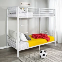 Twin Over Twin Analise Metal Bunk Bed - Saracina Home 12 Twin Over Twin Analise Metal Bunk Bed - Saracina Home -Saracina Home GUEST 47f054be ac4e 4bc9 b720 aadd11bc6b8b