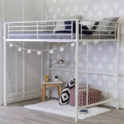 Full Size Metal Platform Loft Bed - Saracina Home -Saracina Home GUEST 482f1739 3b20 472e ad03 d2aa9ffb79ba