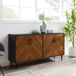 Angelo Modern Bookmatch 4 Door Sideboard - Saracina Home -Saracina Home GUEST 4951d83e f2b5 4bd1 b394 cd10fc3e4c8b