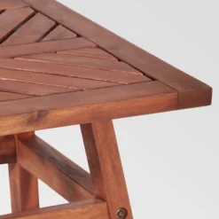 Slatted Chevron Acacia Wood Patio Side Table - Saracina Home 10 Slatted Chevron Acacia Wood Patio Side Table - Saracina Home -Saracina Home GUEST 4bc9e6d6 5f53 42ae 8b30 0af6b9caad9e