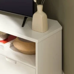 Cara Mid-Century Modern 3 Drawer Corner TV Stand For TVs Up To 58" - Saracina Home 35 Cara Mid-Century Modern 3 Drawer Corner TV Stand For TVs Up To 58" - Saracina Home -Saracina Home GUEST 4d460d9d e580 44a2 a814 3c51012cc883