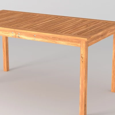 Acacia Wood Patio Simple Rectangle Dining Table - Saracina Home 13 Acacia Wood Patio Simple Rectangle Dining Table - Saracina Home - Image 13