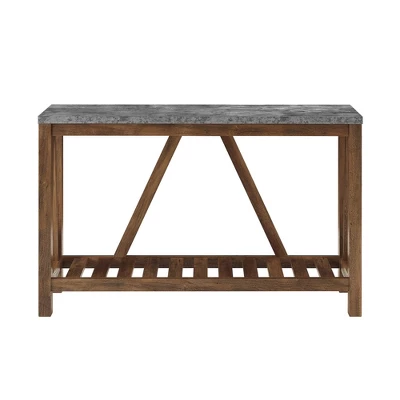 Taylen A Frame Farmhouse Entryway Console Table - Saracina Home 2 Taylen A Frame Farmhouse Entryway Console Table - Saracina Home - Image 2