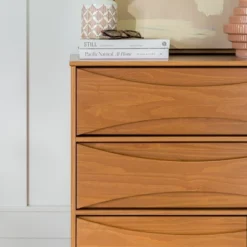 Mid-Century Modern Contoured 5 Drawer Chest Of Drawers - Saracina Home 24 Mid-Century Modern Contoured 5 Drawer Chest Of Drawers - Saracina Home -Saracina Home GUEST 52450d7c 149b 4658 bbc3 0638d4783538