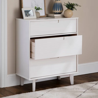 Mid-Century Modern Wood 3 Drawer Dresser - Saracina Home 6 Mid-Century Modern Wood 3 Drawer Dresser - Saracina Home - Image 6