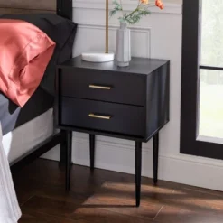 Ora Mid-Century Modern 2 Drawer Nightstand - Saracina Home 17 Ora Mid-Century Modern 2 Drawer Nightstand - Saracina Home -Saracina Home GUEST 586d04a0 be28 4036 81c0 746bfa6293b3
