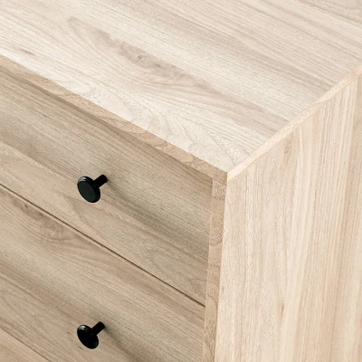 Ivora Lifted Mid-Century Modern Asymmetrical 5 Drawer Dresser - Saracina Home 5 Ivora Lifted Mid-Century Modern Asymmetrical 5 Drawer Dresser - Saracina Home - Image 5