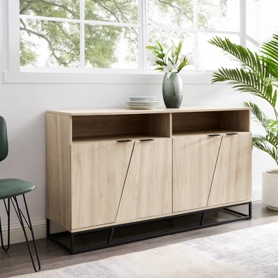 58" 4 Door Contemporary Storage Console Sideboard - Saracina Home 9 58" 4 Door Contemporary Storage Console Sideboard - Saracina Home - Image 9